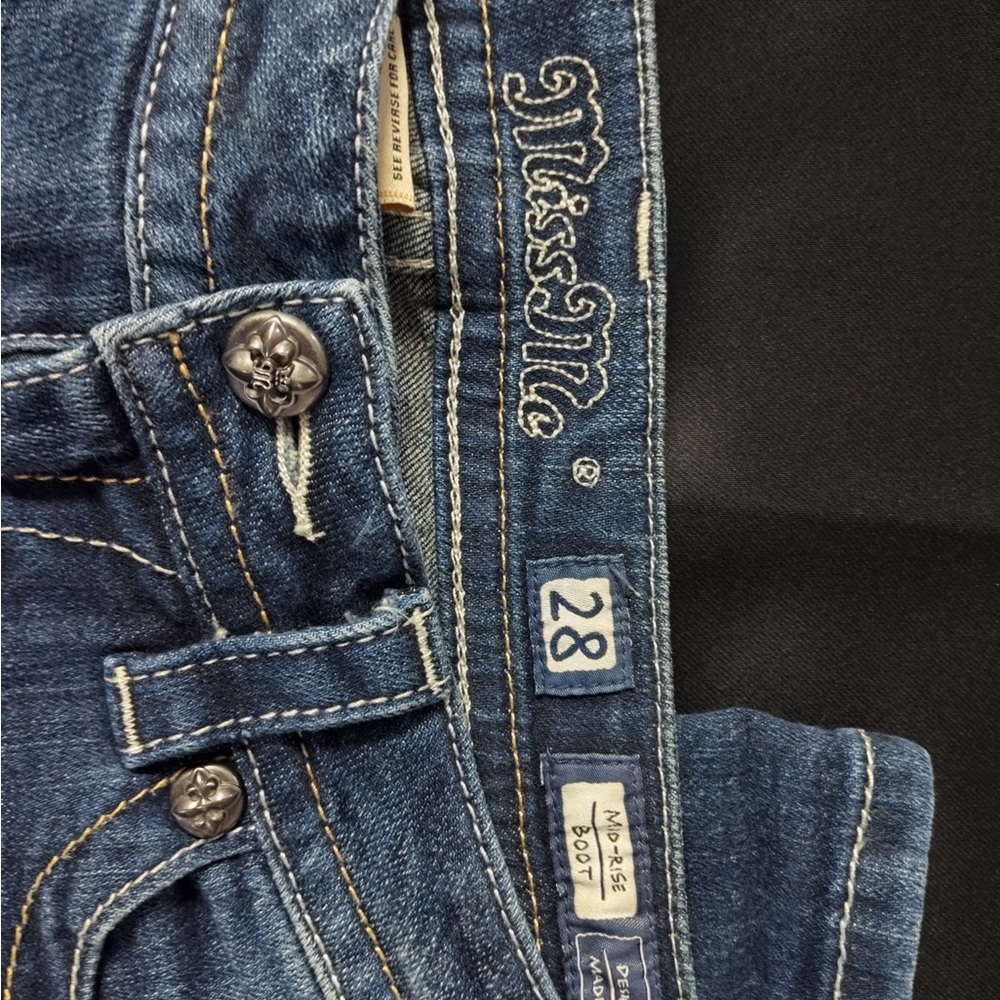 Miss Me Dark Blue Denim Jeans